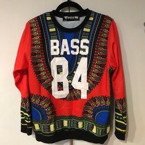 Bass by Ron Bass printed sweatshirt